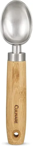 Vista 13 de Culinare Naturals C70011 - Cortador de tartas Bambú sostenible/acero inoxidable (L) 10.630 in x 2.559 in Cortador de pasteles, cortador