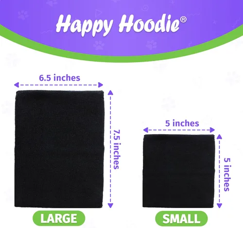 Vista 9 de Happy Hoodie The Original Dog & Cat Calming Band – Marca americana – Alivio de la Ansiedad/Protección de Ruido, Aseo, Thunder-Fireworks Paquete de 2