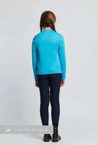 Vista 4 de Asmar Equestrian Camisa de sol sostenible para jóvenes, top ecuestre para niñas