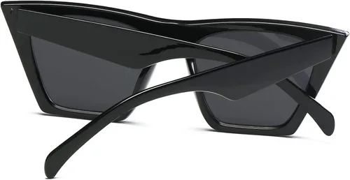 Vista 7 de Fullgren Gafas de sol cuadradas de ojo de gato para mujer, estilo vintage, ojo de gato, protección UV 400, gafas de sol modernas