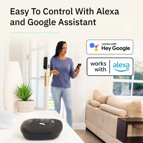 Vista 5 de Abode Kit de seguridad inalámbrica de 3 piezas, expandible para proteger todo tu hogar, fácil instalación de bricolaje, monitoreo profesional