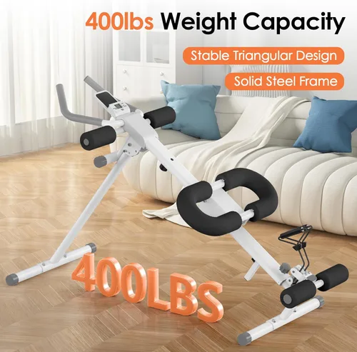 Vista 7 de Foldable Ab Machine, 5-in-1 Adjustable Ab Trainer for Home Gym, Full-Body Core Workout Equipment