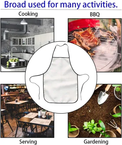 Vista 5 de Masterhand Delantal para mujer, diseño de hiena, ajustable, delantal para cocina, cocción, hornear, jardinería, fiestas, Varios