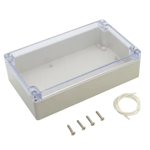 Vista 15 de LeMotech - Caja de derivación de plástico ABS IP65 a prueba de polvo e impermeable, recinto eléctrico universal para proyectos, color gris