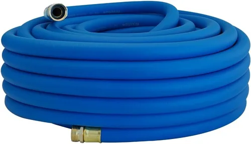 Vista 25 de Wiseflow Leader Hose Manguera de agua resistente de 3 x 5/8 pulgadas con accesorios de latón macho a hembra, extensor de manguera corta para carrete