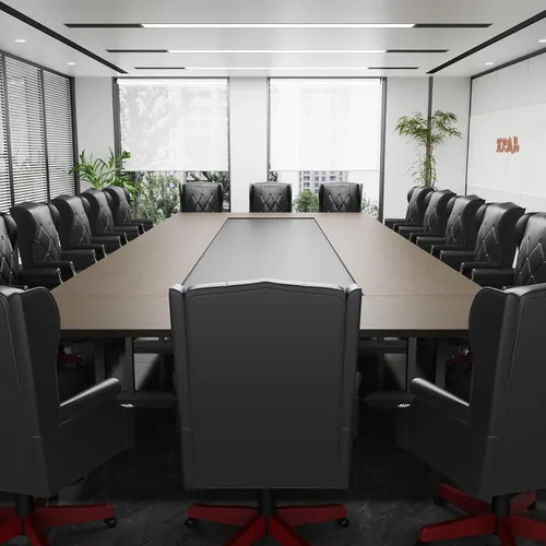 Vista 2 de Silla de oficina ejecutiva de cuero negro con respaldo alto, 330 libras, diseño ergonómico grueso, asiento y respaldo acolchado grueso silla