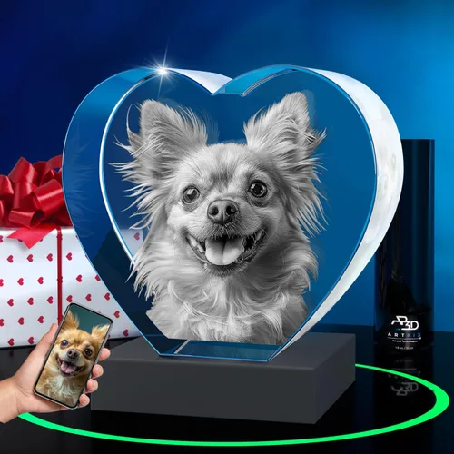 Vista 27 de ArtPix 3D Foto de cristal, regalos personalizados de Navidad para mujeres, esposa, ella, él, hombres, marido, abuela, gran regalo personalizado