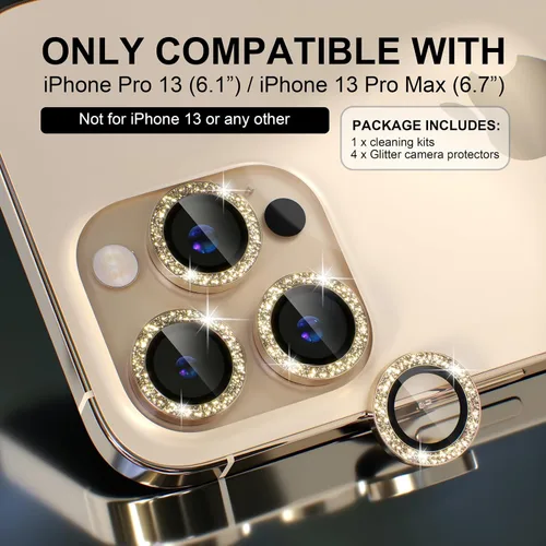 Vista 462 de Choiche Compatible para iPhone 16 Pro/iPhone 16 Pro Max Protector de Lente de Cámara, Vidrio Templado 9H Protector de Pantalla de Cubierta de Cámara