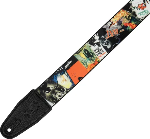 Vista 2 de Levy's Leathers - Correa de guitarra de poliéster de 2 pulgadas con ajuste Tri-Glide, Horror Classics (MP2H-001)