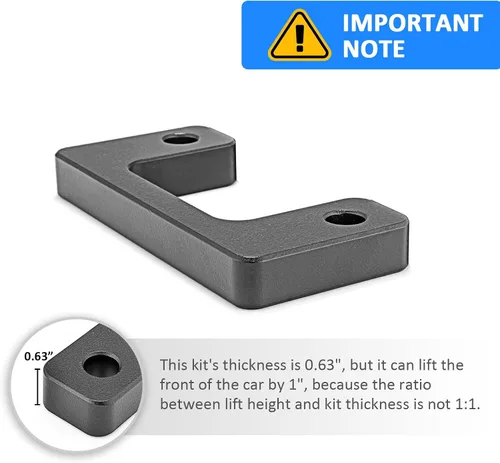 Vista 4 de WSays Kit espaciador de elevación de nivelación frontal de 1" compatible con Chevy Silverado/Tahoe/Suburban/Avalanche apto para GMC