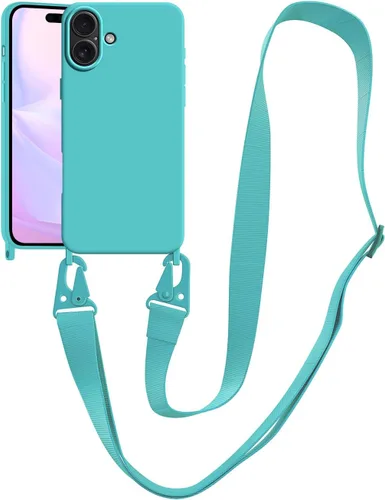Vista 91 de Funda compatible con iPhone 8 Plus, iPhone 7 Plus/6 Plus/6S Plus con cordón, funda cruzada para iPhone con correa ajustable de silicona para iPhone