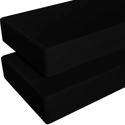 Vista 20 de NTBAY - Sábana bajera ajustable para cuna para bebé, color sólido y suave, 28.0 x 52.0 pulgadas Soft Fitted Crib Sheet with Full Elastic and 8