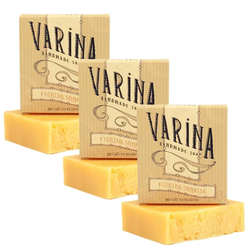 Vista 6 de Varina Jabón en barra de aloe natural 1 variedad – Limpieza suave para pieles sensibles, afrutado – Paquete de 5 – Experimenta una piel sana