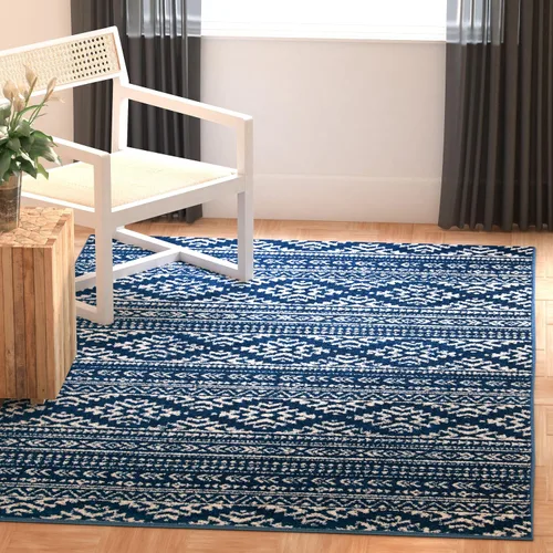 Vista 87 de SAFAVIEH Tapete decorativo de la colección Tulum de 2 x 3 pies, color negro y marfil, diseño tribal bohemio marroquí, no desprende pelo y es