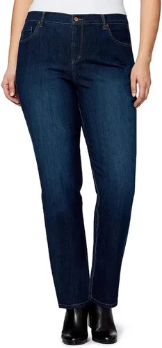 Vista 65 de Gloria Vanderbilt - Pantalones de mezclilla Amanda clásicos de tiro alto y pierna cónica petite para mujer Begonia Bloom