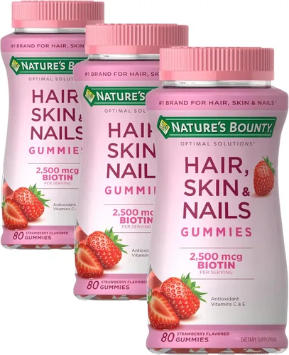 Vista 8 de Natures Bounty Soluciones óptimas caramelos para cabello, piel y uñas, 53545, 80, 1, 1