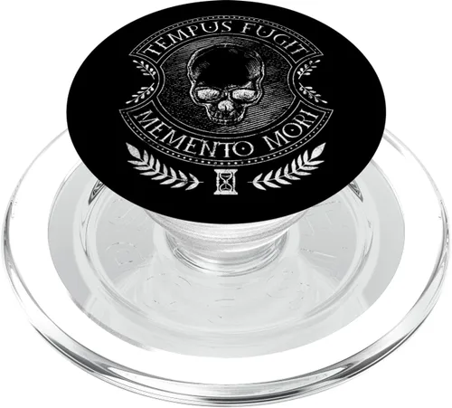 Vista 8 de Dichos latinos - Tempus Fugit Memento Mori PopSockets Swappable PopGrip