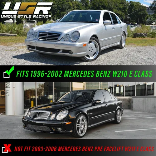 Vista 3 de USR DEPO 96-02 W210 Clase E Conjunto de Luz Marcadora Lateral Transparente del Parachoques (Izquierda + Derecha) Compatible con Mercedes Benz W210