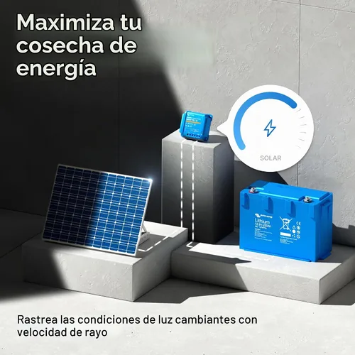 Vista 5 de Victron Energy BlueSolar MPPT Controlador de carga solar - Controladores de carga para paneles solares - 75V, 15 amperios, 12/24 voltios