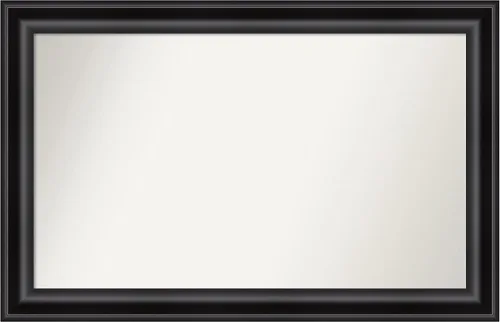 Vista 530 de Amanti Art Espejo personalizado, espejo de baño negro puente, espejo de pared o espejo de tocador de baño sobre el fregadero (26 x 26 pulgadas)
