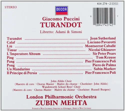 Vista 2 de Puccini: Turandot
