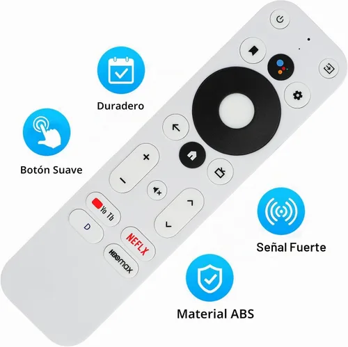 Vista 3 de Control remoto por voz compatible con control remoto ONN con botón de YouTube Netflix, compatible con ONN Android FHD 4K UHD Streaming Stick TV Box