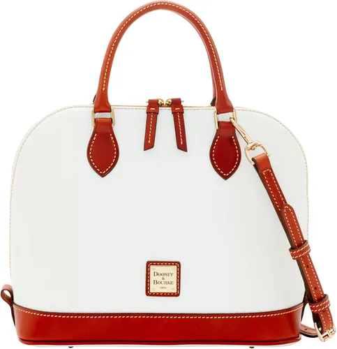 Vista 13 de Dooney & Bourke - Bolso con cremallera para mujer, de cuero flor con textura granulada, grande y con correa ajustable y extraíble para el hombro