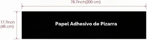 Vista 6 de Papel de contacto para pizarra, calcomanías de pared de papel de tiza autoadhesivas, borrables, cortables, removibles, para escuela, oficina, hogar