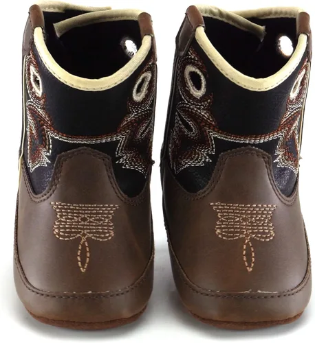 Vista 2 de M&F Western Kids Unisex-Child Trace Baby Boy's InfantToddler Bucker Boot First Walker Shoe
