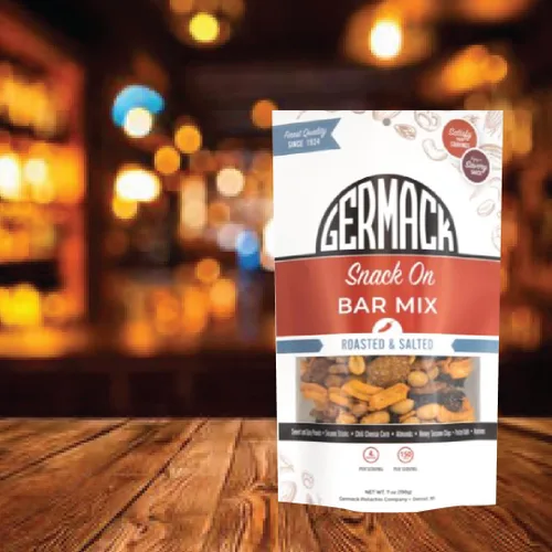 Vista 8 de Germack Pistachio Company Detroit, consigue tu merienda en la mezcla de bar dulce y picante para fiestas, bolsa de 7 onzas, juego de 2