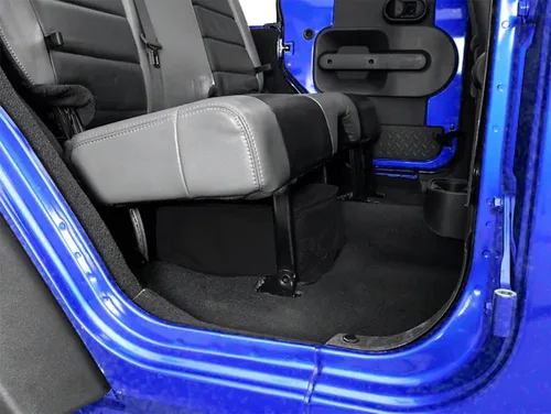 Vista 7 de YOCTM Organizador de almacenamiento debajo del asiento para Jeep Wrangler JK JL 2018-2025, paquete de 2 bolsas de asiento trasero de automóvil