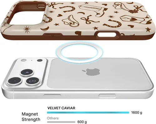Vista 1201 de VELVET CAVIAR Funda para iPhone 15, compatible con MagSafe, probada contra caídas de 10 pies, fundas protectoras de diseño, leopardo color rosa