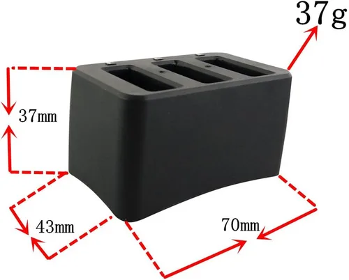 Vista 3 de sea jump Nuevo 3in1 Cargador para Tello Cargador de batería de litio de cuatro ejes de aviones Negro