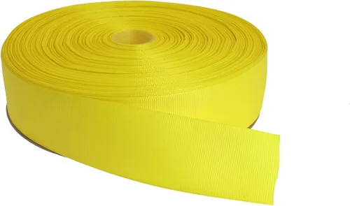 Vista 42 de Cinta de grogrén sólido de 100 yardas cada rollo, 100% poliéster (1/4", beige)