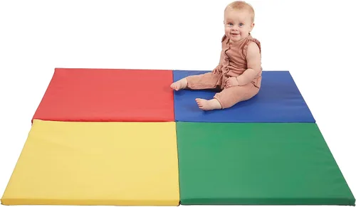 Vista 12 de ECR4Kids SoftZone Quad Fold-N-Go Activity Mat, Folding Playmat, Contemporary