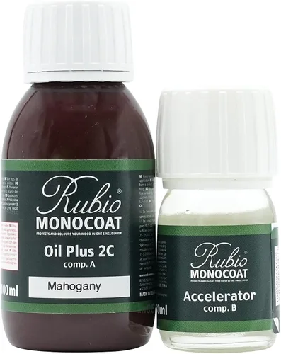 Vista 107 de Rubio Monocoat Tinte y acabado para madera de 650 pies cuadrados - Niebla 5% Oil Plus 2C Aceite de linaza ecológico de secado rápido