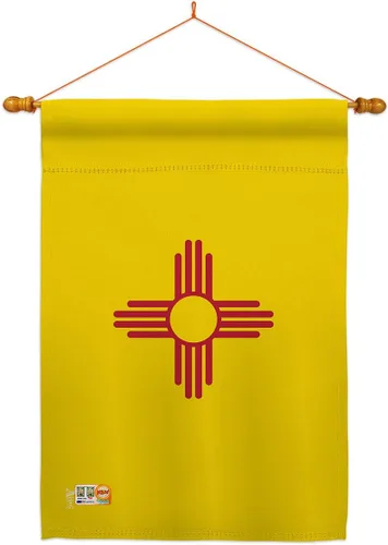 Vista 9 de Americana Home & Garden S140532-BO Nuevo México Estados Impresiones Decoración Vertical Casa 28" X 40" 13" 18.5" Doble Cara Banderas Set Impreso