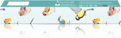 Vista 8 de DECOWALL SG4-2317 Vinilo adhesivo para pared con flores orientales y ramas de cerezo, diseño de pájaros, para habitación de niños, decoración