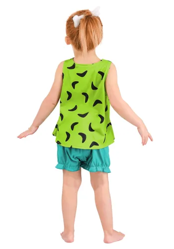 Vista 2 de Disfraz de Pebbles para niña, Flintstones para niño pequeño Multicolor