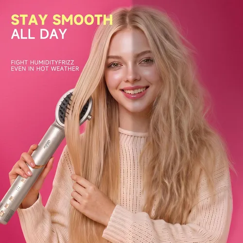Vista 7 de UKLISS Estilizador de aire y sistema de secado de alta velocidad 8 en 1, multiestilizador de cabello plegable de 110,000 RPM con rizador