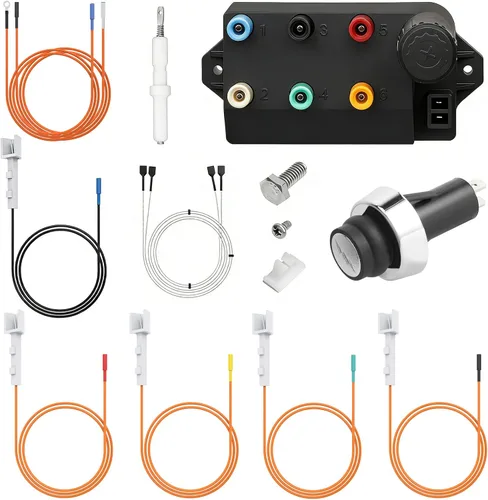 Vista 13 de DELSbbq 80463 Kit de encendido para Weber Traveler Portable 9010001 9020001 9030001 9013001 Gas Grill, botón de encendido para Weber Q100 Q120 Q200