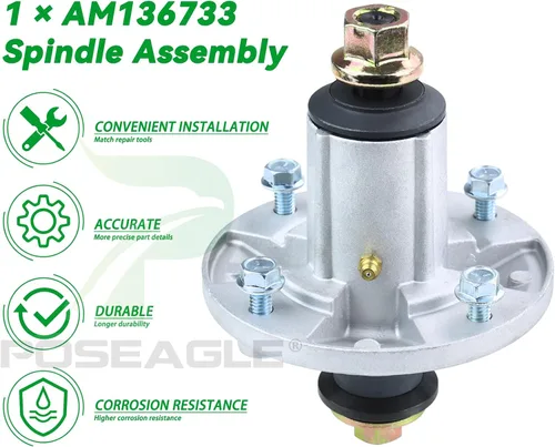 Vista 8 de El ensamblaje del husillo AM136733 reemplaza a John Deere AM137483 husillo AM143469 AM134292 AM137097 para John Deere X300 X300R X304 X310 X324 Z225