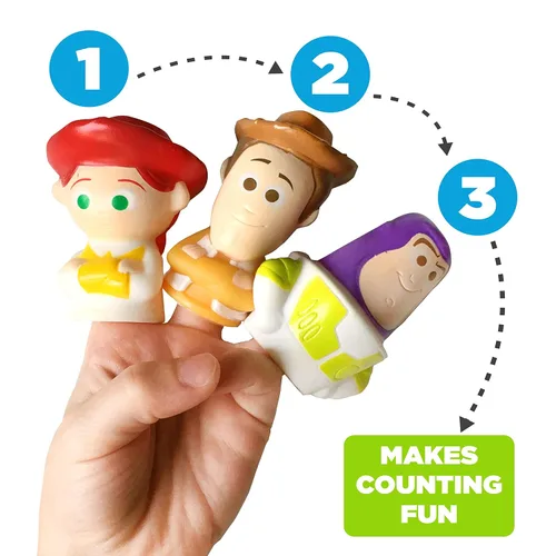 Vista 6 de Toy Story - Juego de marionetas de dedo de 5 piezas, juego educativo, recuerdos de fiesta, juguetes de baño y piscina, diversión en la playa