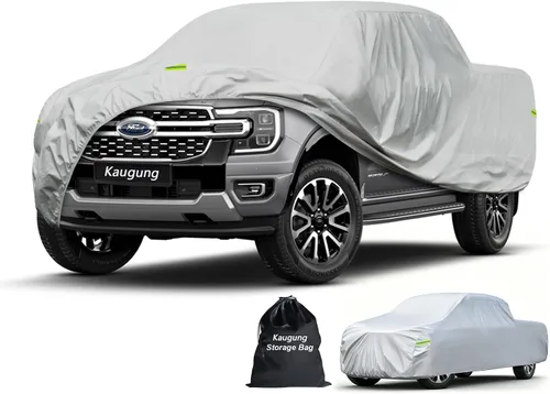 Vista 25 de Kaugung - Cubierta impermeable para camioneta, 7 capas resistentes, ajuste completo para Mitsubishi Raider 2006-2010, para todo clima, protección