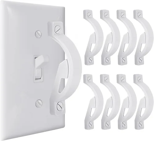 Vista 8 de Protector de interruptores de luz de pared, cubierta de interruptor de luz, protector de placa de interruptor de luz a prueba de niños, protege tus
