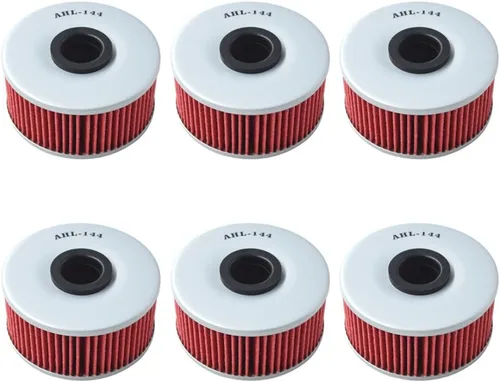 Vista 8 de AHL Filtro de aceite 144 para Yamaha XJ650 XJ 650 Maxim 650, FZ400 FZ 400 394 1997-2000, XJ600 XJ 600 1984-1993, YX600 YX 600 Radián 59 2 1990