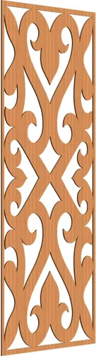 Vista 8 de Keene Paneles de pared decorativos de madera con calado, 9 3/8 pulgadas de ancho x 24 3/8 pulgadas de alto x 1/4 de alto, abedul Birch