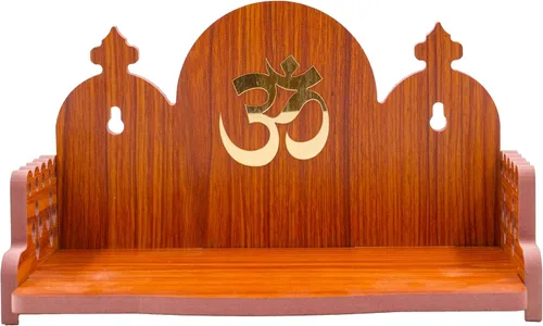 Vista 11 de Mesa colgante de madera para colgar en la pared, estante para almacenamiento y decoración de ídolos para oficina en casa y regalos