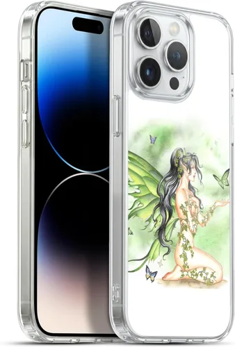 Vista 10 de Head Case Designs Officially Licensed Nene Thomas Amber with Fairy Cat Fairies Gel Case [Military Grade Protection] Compatible with Apple iPhone 13