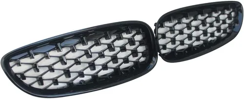 Vista 4 de Un par de diamantes estilo coche parachoques delantero riñón parrilla parrilla para BMW Z4 E89 2009-2016 auto accesorios coche styling decoración